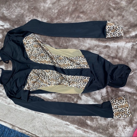 Black and leopard bodysuit - Picture 1 of 1
